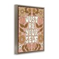 thumbnail image 3 of Stupell Industries Bohemian Groovy Be Yourself Brown Floating Frame Canvas Art, 25 x 31, by Taylor Shannon Designs, 3 of 8