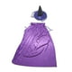thumbnail image 4 of Capa y sombrero de bruja para adultos, disfraz de Halloween, accesorios para fotos, para hombres y mujeres. Violeta, 4 of 9