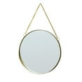 thumbnail image 1 of Round Makeup Mirror Punch-free Wall Vanity Mirror Entryway Hanging Beauty Mirror, 1 of 6