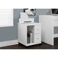 thumbnail image 2 of OFFICE CABINET - WHITE WITH 2 DRAWERS ON CASTORS, 2 of 2