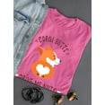 thumbnail image 3 of Welsh Corgi Butts Drive Me Nuts T-Shirt Women -Image by Shutterstock, Female XX-Large, 3 of 4