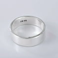 thumbnail image 1 of HOOUN Pure S999 Silver Band Men Women Gift Simple Glossy Adjustable Ring, 1 of 4