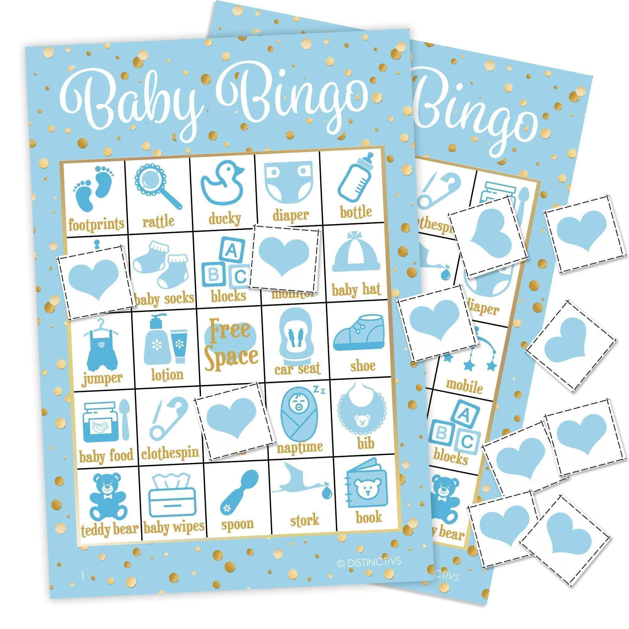 great for Baby Shower Games for 24 players Bingo Game for Baby Shower 