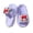 Purple, variant on Girls' Cute Bunny with Bow Slide Sandals Soft Non- Open-Toe Slippers Color:Pink,Size:2.5-3 Years