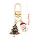 thumbnail image 2 of Llavero de metal con forma de muñeco de nieve y caramelo de árbol de Navidad | Llavero festivo | Abalorio de aleación para rellenar calcetines y pequeños regalos | Incluye 1 llavero, 2 of 2