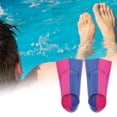 thumbnail image 2 of Unique Bargains 1 Pair Unisex Snorkeling Fins Foot Flippers for Swimming Extra Large Dark Blue,Rose Red, 2 of 6
