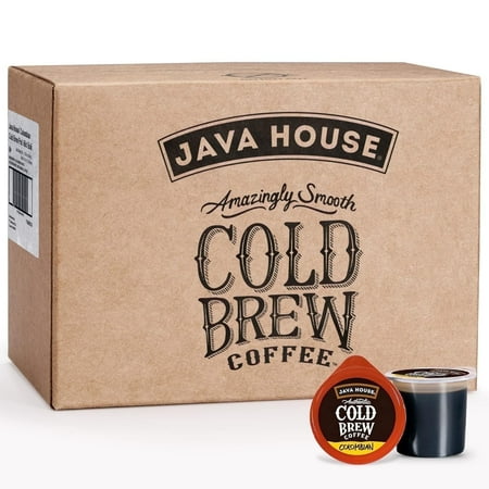 Java House Cold Brew Pods – 100% Arabica Colombian Roast – Smooth & Bold – 60 Liquid Pods – Hot/Iced – Travel-Friendly & TSA Approved