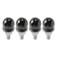 thumbnail image 1 of Tornillos de matrícula universales para motocicleta M6 de Unique Bargains de 3.94 cm, kit de tornos de matrícula antirrobo de aleación de aluminio en tono titanio, 4 piezas, 1 of 6