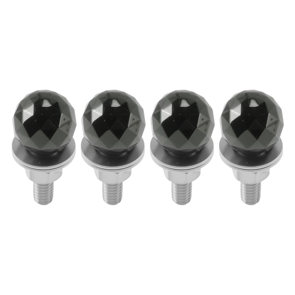 Tornillos de matrícula universales para motocicleta M6 de Unique Bargains de 3.94 cm, kit de tornos de matrícula antirrobo de aleación de aluminio en tono titanio, 4 piezas