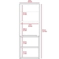 thumbnail image 5 of 32" High Single Door Cabinet - Smokey Oak, Two Interior Shelves, Easy Installation, 5 of 7