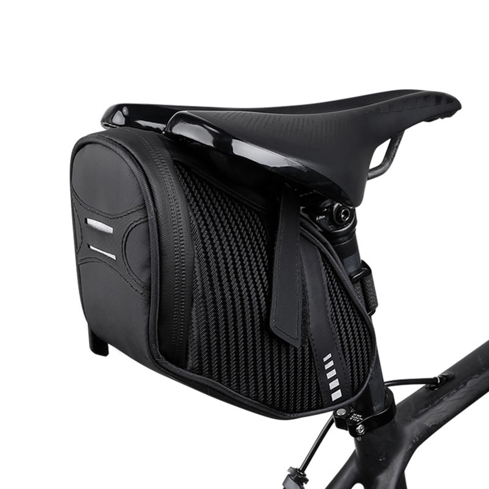 Waterproof Saddle Bag inc Bracket Bicycle Bag Black Large. 