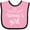 Pink and Black, variant on Inktastic Nonna Girl Granddaughter Girls Baby Bib