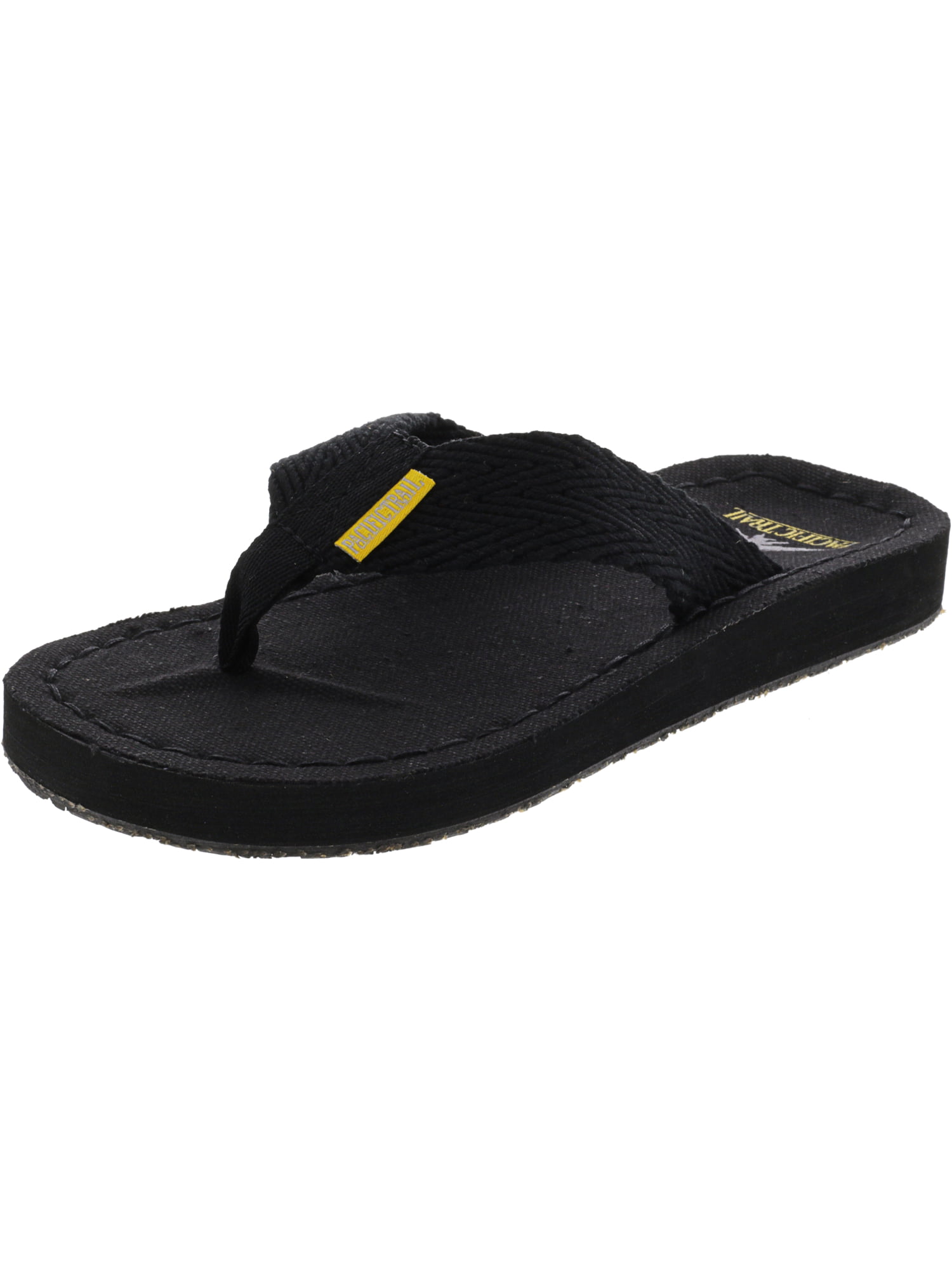 Pacific Trail Women's Woven Sandal Black / Yellow Fabric - 7M | Walmart ...