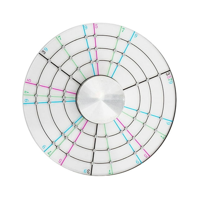 Luzkey Circular Divider Pottery Accessories Durable Reusable Acrylic Pottery Trimming Shaping Tool for Handcrafts Trimming Sculpting L