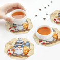 thumbnail image 5 of Kdxio Hello Summer Cute Gnome Funny Coasters,4 Pcs Leather Coasters,Housewarming Gifts,Protect Furniture from Water Marks Scratch and Damage, 5 of 6