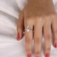 thumbnail image 6 of Cora Jewellery 2CT Marquise Moissanite Engagement Ring For Women, 14K Yellow Gold, 6 of 7