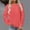Watermelon Red, variant on Womens Sweatshirt Sevevn Womens Crewneck Long Raglan Sleeve Sweatshirt Relaxed Fit Pullover Tops
