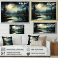 thumbnail image 4 of Designart "Moons Melody In A Magical Forest" Minimalism Floater Framed Wall Decor, 4 of 5