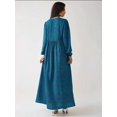 thumbnail image 5 of Printed A-Form Maxi Dress with Crew Neck, 5 of 5