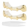thumbnail image 4 of Party Teeth Brace, Compatible Fashionable Hip Hop Brace  For Halloween For Party For Music Concerts Gold, 4 of 8