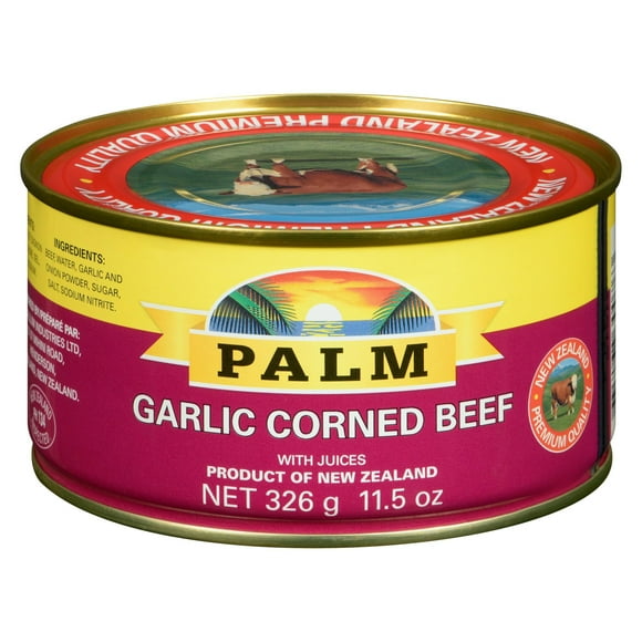 Palm Garlic Corned Beef with Juices, 326 g