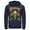 Navy Blue, variant on Men's Justice League Aquaman Vintage  Long Sleeve Shirt White Small
