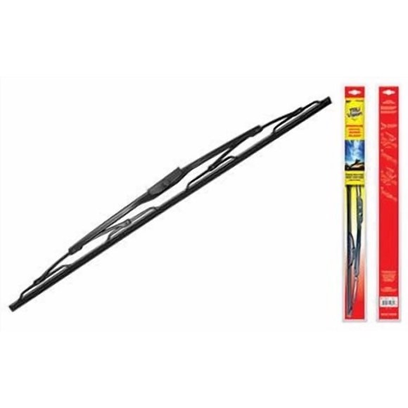 RV Designer Balai d'Essuie-glace TRU6-22 Longueur 22 Pouces; Balai Simple; Sans Bec Verseur; Noir; Élément d'Essuyage en Caoutchouc; Robuste; Cadre en Métal Enduit de Poudre