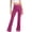 Hot Pink, variant on Matoen Women's Solid Color Flare Yoga Pants for Women, High Waisted Buttery Soft Bootcut Leggings