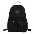 thumbnail image 1 of Woman Backpack Contrast Color Fashion Travel Bookbags for Outdoor Sport (Blue), 1 of 10