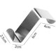 thumbnail image 3 of Paquete de 10 ganchos de puerta de acero inoxidable, reversibles, sin perforaciones, ganchos para sombreros, para puertas, armarios, cajones, baños, dormitorios, cocina, 3 of 5