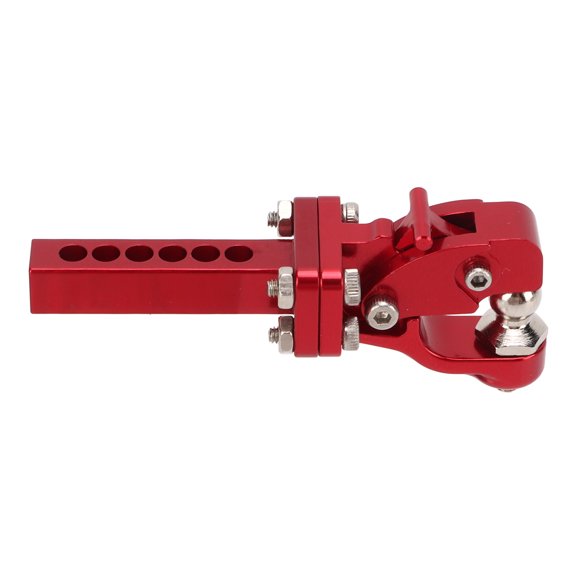 RC Car Trailer Hook, Simulation Wear Resistant 1/10 Scale Crawler Trailer Hook High Strength Aluminum Alloy For TRX4 SCX10 90046 90047 Red