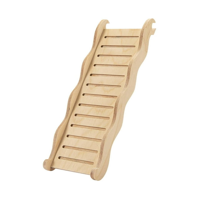 Escalera de madera para hámster, jaula para ratas, juguete colgante para conejos L
