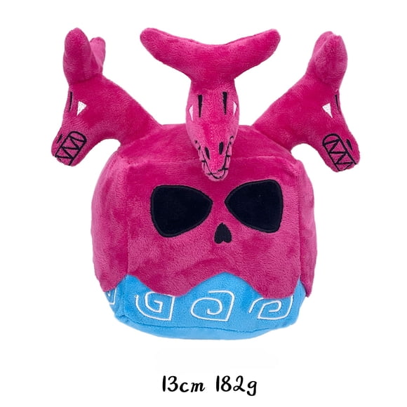 Blox Fruits Hydra Fruit Plush Toy, 5.12 Inches Tall, Devil Fruit Stuffed Doll, Soft Collectible Plushie for Fans and Kids