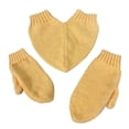 thumbnail image 1 of Guardurnaity Guantes con dedos en forma de corazón Love Connection para correr al aire libre en clima frío. Guantes cálidos para parejas que se guantes y mitones amarillo, 1 of 6