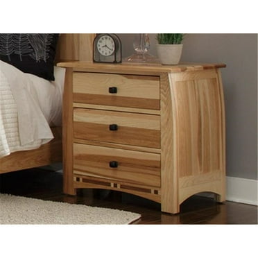 A-America Adamstown 3 Drawer Nightstand in Natural