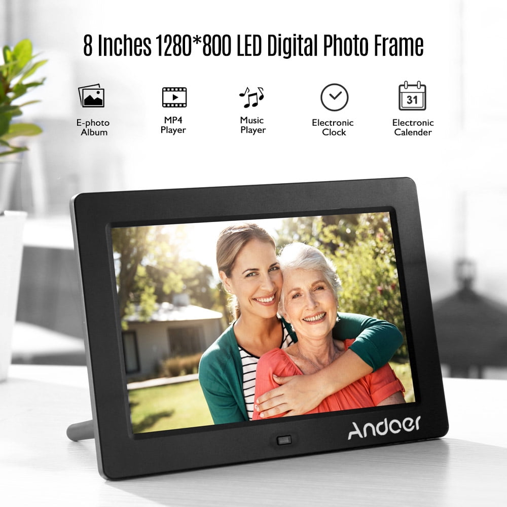Andoer 8 Inches Ips Led Digital Photo Frame Desktop Electronic Ips Led Digital Photo Frame Desktop