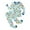 AB290 Sky Blue, variant on Tisuna Fall Pajamas Set For Kids Girls Elegant Long Sleeve Crew Neck Graphic Print Tops And Pants Sleepwear Children'S 2 Pieces Indoor Wear Clothes Set Size 3-4 Years