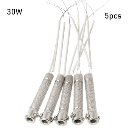

1/2/5pcs Hot Sale 220V 30W40W60W Metalworking accessory External heat Welding Tool Heating Element Replacement Weld Equipment Soldering Iron Core 30W 5PCS