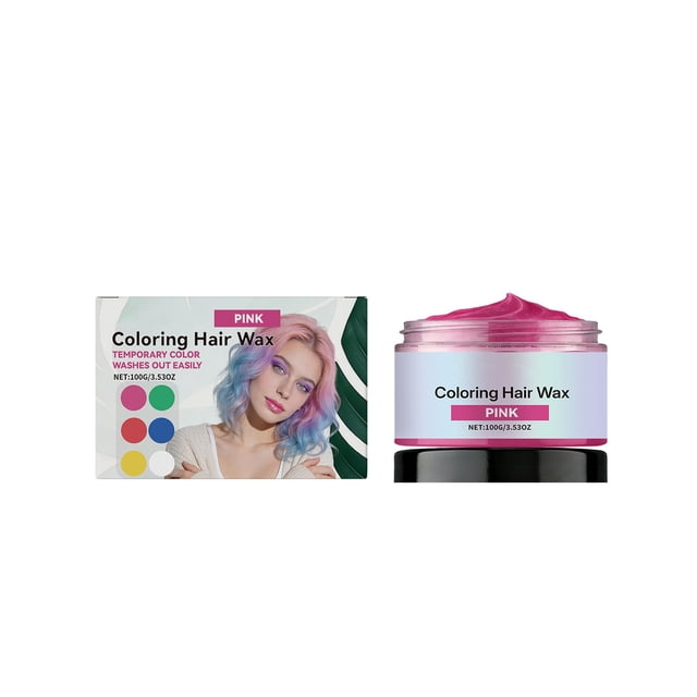 Cera para el cabello, color temporal, lavable, para hombres y mujeres, para fiestas, tinte temporal