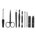 thumbnail image 6 of 3PCS Manicure Set 9 in 1 Stainless Steel – 10 Dollar Items for Men Nail Cutting Kit, Nail Kit Men, Portable Travel Grooming Tools with Leather Case, Professional Nail Care, Compact Hand Foot Tool Kit, 6 of 9