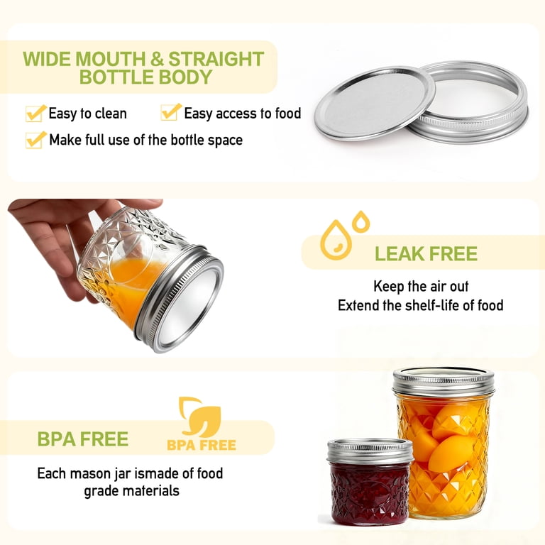 Taimasi 16-Pack Mason Jar Canning Set with Lids photo 4