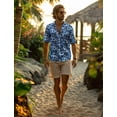 thumbnail image 3 of Hawaiian Shirts for Men, Print Men's Casual Short Sleeve Button Down Shirts Floral Aloha Beach Shirt, 3 of 6