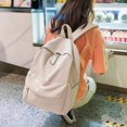 thumbnail image 3 of ZHAOCHENG Mochila escolar de color sólido para niñas y niños, mochila de gran capacidad para estudiantes, mochila ligera e impermeable, mochila deportiva de viaje diaria, color blanco, 3 of 5
