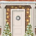 thumbnail image 4 of Neoyler Christmas Decorations Velvet Wreath with Festive Floral Design for Front Door and Holiday Gatherings Decor 17.7in White, 4 of 6