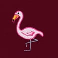 thumbnail image 2 of Dalix Flamingo Embroidered Zip Hoodie Fleece Long Sleeve Pocket Warm Soft Mens in Maroon L Large, 2 of 5