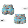 thumbnail image 5 of Picia Cute Donut Printed Workout Shorts for Women Seamless Scrunch Butt Lifting High Waisted Yoga Gym Booty Running Moisture-wicking Short Pants-XX-Large, 5 of 9