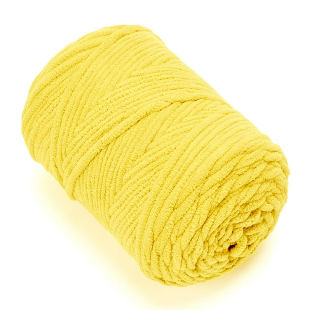 Hilo SOVIKER Chunky Chenille #6 Super Bulky, 300 g, amarillo