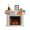 Orange Dark Gray Off White, variant on Red Yellow Dragon Fireplace Mantel Scarf Cover 60"Wx17"L, Fireplace Mantel Shelf Top Runner, Happy New Year Mantle Dresser Scarves Table Runner for Holiday Party Living Room Decorations