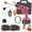 Dual Battery-Pink, variant on Portable Cordless Handheld High Pressure Car Wash Gun, 2 Rechargeable Battery Powered, Nozzle Stainless Steel Handheld Pressure Car Wash Gun Cleaning Kit For Car Detailing, Fencing, Floor Cleaning
