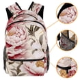 thumbnail image 3 of Peony Backpack Lightweight Bookbag Travel Rucksack Laptop Daypack for Women Men, 3 of 6